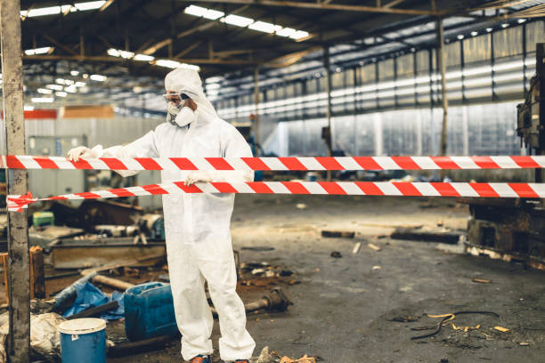 Professional Biohazard technician working in Medford, OR